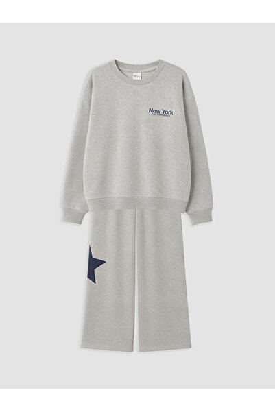 LC Waikiki Esvab • Modern & Distinctive Printed Girls' Tracksuit Set