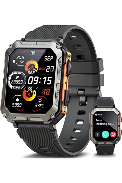 GENERAL Zuni Rugged Military Smart Watch Men Sport Smartwatch with Answer/Mak...