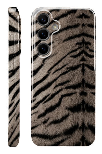 WANNA PROTECT Samsung S25 FE Zebra Fur Protect Slim Parlak Tam Kaplayan Baskı...
