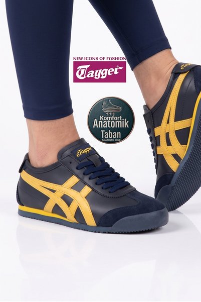 eTayger Original Kadın Unisex Retro Trend Sneaker Erkek Spor Ayakkabı Lacivert