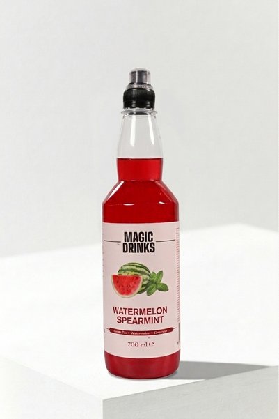 Watermelon Spearmint, Karpuz, Nane, Misket Limonu, Yeşil Çay Aromalı Konsantre İçecek 700 ml | Glikoz Şurubu ve Yapay Tatlandırıcı İçermez