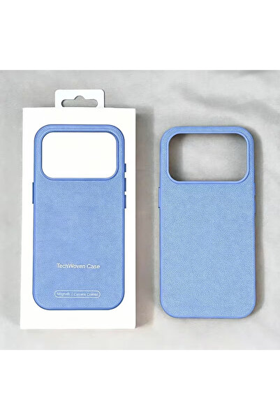 Unipha Husa de protectie Woven TechCraft MagCase pentru Apple iPhone 18 Pro, Albastru deschis