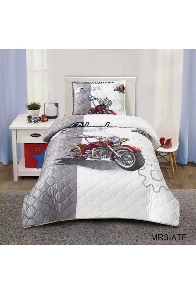 miral طقم مفرش اطفال شتوي وجه مخمل ووجه فرو مضغوط فخامة يحمل رسومات 3 قطع مقا...