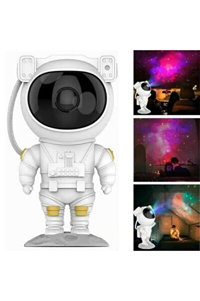 JRH Proiector Laser Astronaut cu Joc de Lumini Aurora Boreala si Stele, Regla...