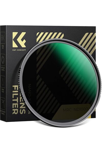 K&F CONCEPT فلتر كثافة محايد ثابت 55 مم ND1000 بـ 10 درجات، فلتر عدسة HD ND، ...