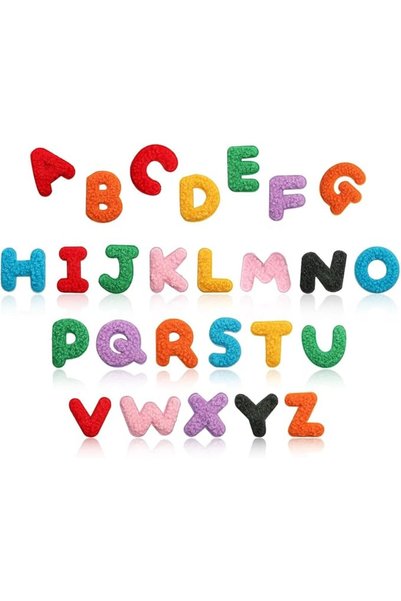 jaffiust Iron on Patches, 26 Pack Alphabet