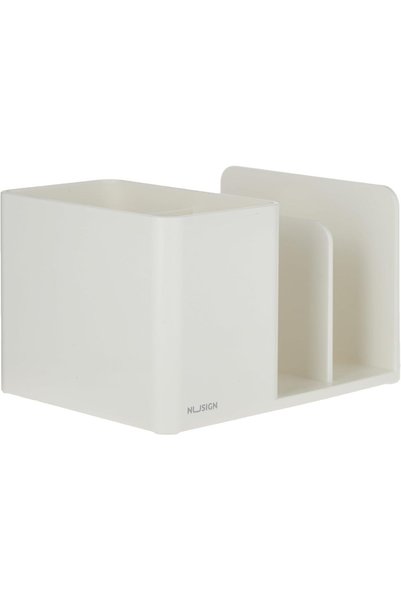 Generic Nusign Desk Organizer, 120 mm × 155 mm × 96 mm Size, White, 100145991