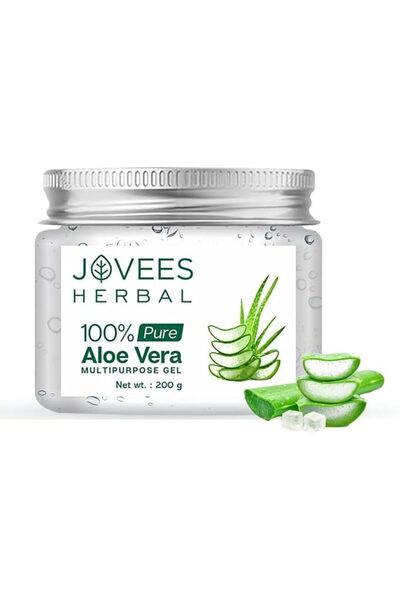 Jovees جل الصبار العشبي النقي 100% للوجه والشعر (200 جرام) |   جل مرطب وملطف ...