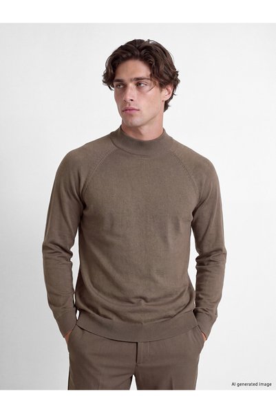 LC Waikiki Pulover Tricotat Mock Neck Bărbați