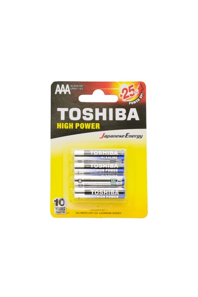 Toshiba ΜΠΑΤΑΡΙΑ LR03/1.5V AAA ΑΛΚΑΛΙΚΗ ΜΠΛΙΣΤΕΡ 4 ΤΕΜΑΧΙΑ