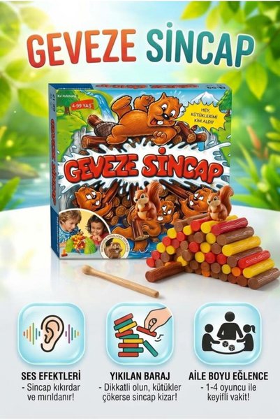 Tıfıl Toys Lisanslı Ravens-Burger Geveze Sincap Ses Efektli Eğlenceli Denge O...