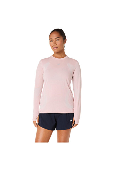 Asics ROAD SEAMLESS LS TOP Kadın Rose Dust/Sun Coral Tshirt 2012D290-700