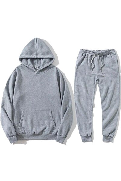 FS CABİN Set de trening cu glugă pentru femei și bărbați, unisex, de bază – 2...
