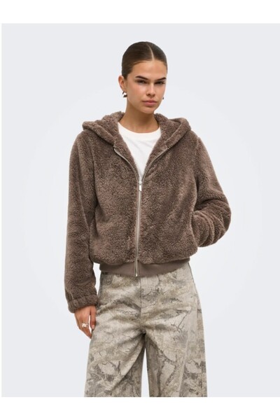 ONLY Wanna Contact Sherpa Jkt Walnut Kadın Ceket 15300635