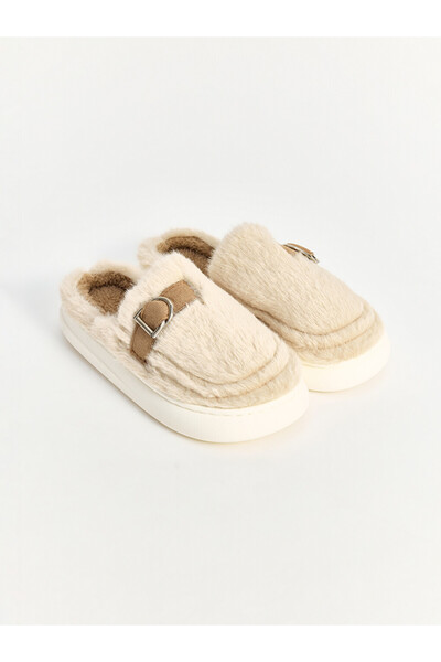 LC Waikiki Γυναικείες Παντόφλες Σπιτιού από Συνθετική Γούνα