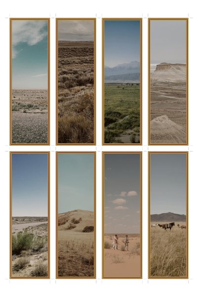 OEM Semne de Carte Set de 8 Orizonturi de Stepă, Design Peisaj , Carton Premium