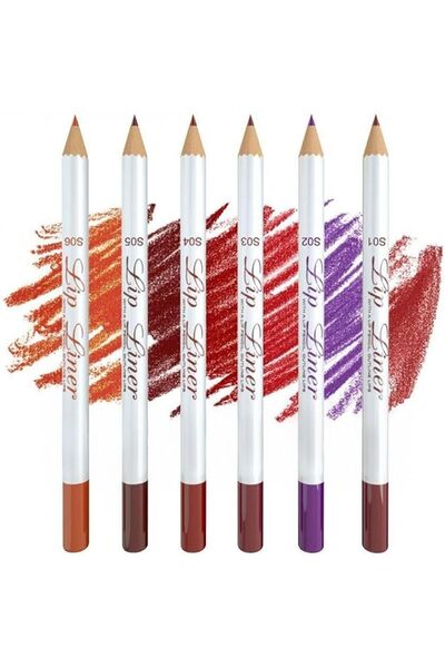 Yelajoy 6 PCS Matte Lip Liner, Waterproof Contour Pencil, Makeup Pen Set, Mul...