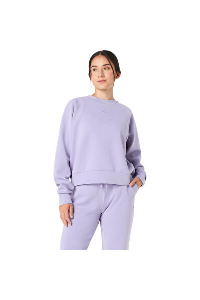 Asics NAGINO REFINED TEXTURE SWEAT TOP Kadın Black Berry/Purple Sweatshirt 20...