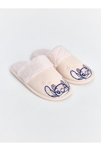 LC Waikiki Papuci de casă pentru fată cu Stitch brodat