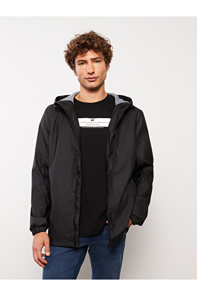 LC Waikiki Men's Regular Fit Hooded Raincoat
