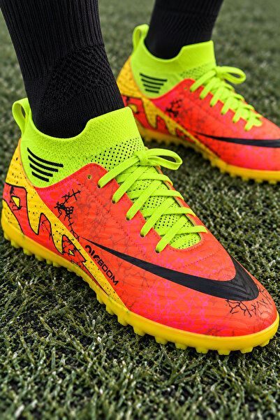 Air LaLiga Yarı Profesyonel Çoraplı Çim-Halı Saha Kauçuk Taban Unisex Futbol Ayakkabısı