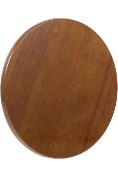 PRETYZOOM Round Stool Wooden Seat Replacement Smooth Rubberwood Surface Stool...