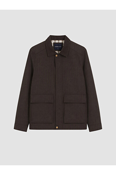 LC Waikiki Men's Regular Fit Jacket with Velvet Collar