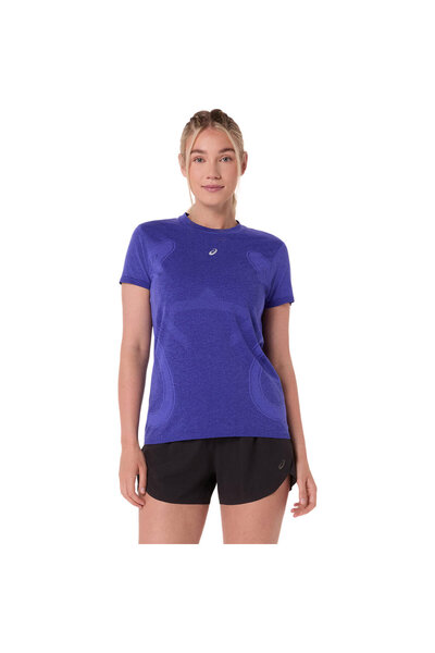 Asics Road Seamless Kadın Mavi Koşu T-Shirt 2012D292-401