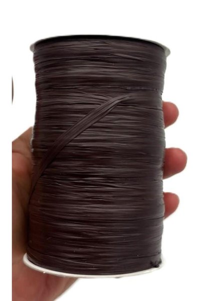 angel çanta aksesuar 44A Numara Koyu Kahve Renk Angel Soft Rafya, Saten Rafya 100 gr 200 Metre