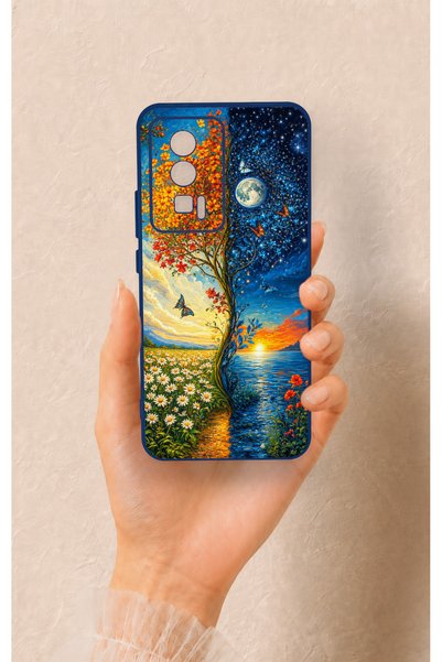 Vip Case Poco F5 Pro Compatible Silicone Case with Sky and Earth Pattern