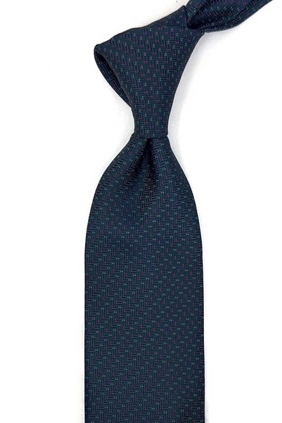 Kravatkolik Green Navy Blue Dot Pattern Classic Tie with Handkerchief Kk14007