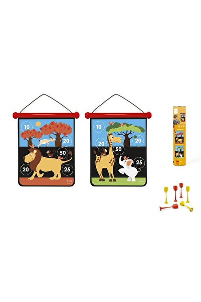 Scratch Magnetic Darts Safari (Medium), Double-Sided 40 x 31 cm Canvas with 6...
