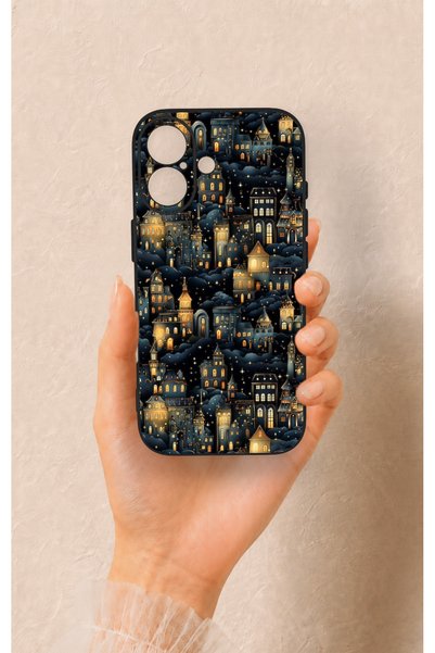 Vip Case iPhone 17 Compatible Night Tale Patterned Silicone Case