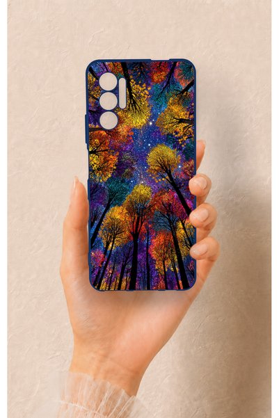 Vip Case Tecno Pova 3 Compatible Colorful Sky Patterned Silicone Case