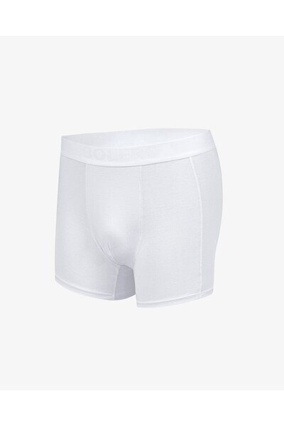 Bolero Men's White Premium Micromodal Boxer, 90% Micromodal and 10% Elastane