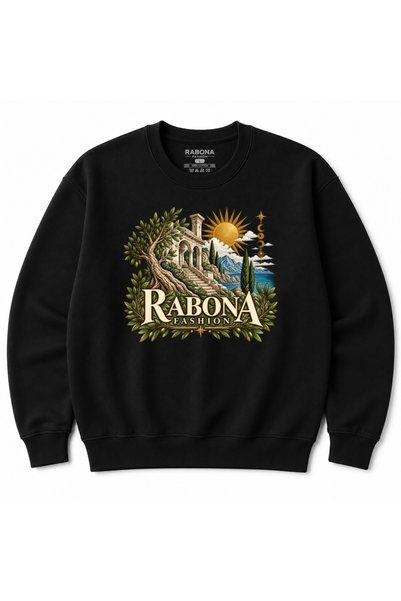 Rabona Fashion سترة رابونا ميديتيرينيان هيريتاج بطبعة الزيتون والشمس