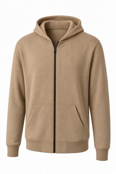 Oksit Moxy Unisex Φούτερ με φερμουάρ και κουκούλα, από ύφασμα δύο κλωστών, άν...