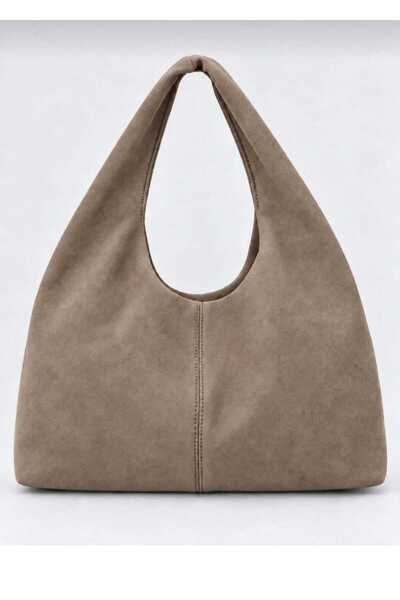 GlowSa Kadın Süet Shopper Kol ve Omuz Çantası - Yumuşak Form Vintage Model