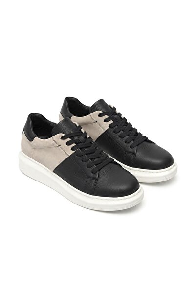 Zerenyus Zrj151S High Quality Lace-Up Men's Casual Sneaker - Black Gray Suede