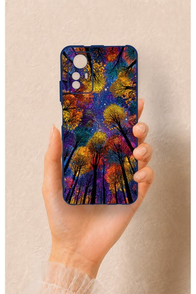 Vip Case Redmi Note 12S Compatible Colorful Sky Pattern Silicone Case