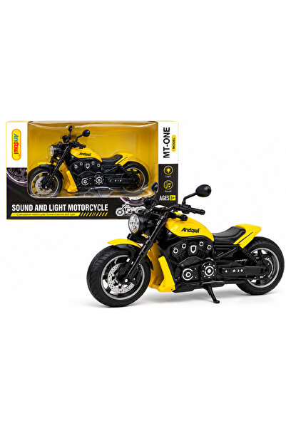 Andowl Motocicletă de jucărie MT-ONE cu sunet și lumini, scară 1:12