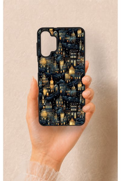 Vip Case Samsung A32 Compatible Night Tale Patterned Silicone Case