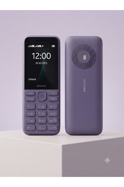 Generic Brand Nokia 130 4G Feature Phone – Classic Keypad Mobile with Rear Speaker-Purple