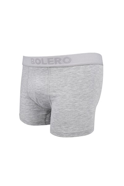 Bolero Men's Black Anthracite Gray 3-Piece Boxer Briefs, 95% Cotton 5% Elastane