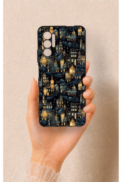 Vip Case Tecno Pova 3 Compatible Night Tale Patterned Silicone Case