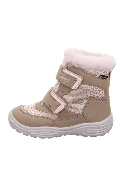 Superfit Crystal Kız Çocuk Su Geçirmez Gore-Tex Bot - Bej Leopar 009091-4020