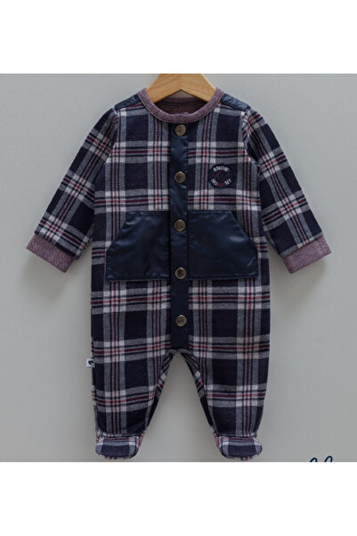 Caramell İncibaby 100% Cotton Snap Fastener Baby Boy Jumpsuit New Season