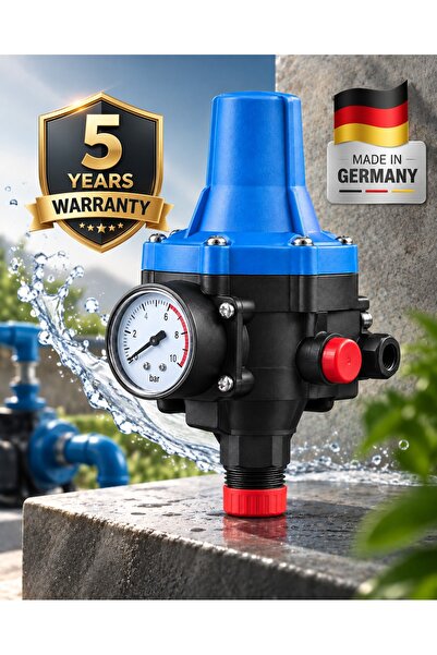 Primo Plus EPC-3 Automatic Water Pump Controller with Pressure Gauge, 220–240...