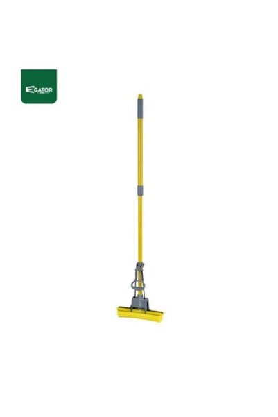 GATOR PVA Sponge Mop | Wet Floor Cleaning | Telescopic Handle | 25 cm | Yellow