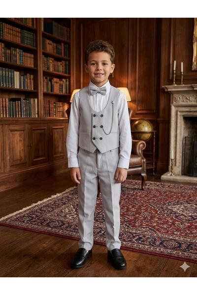 Zelhankids Boy's Vested Tuxedo Suit